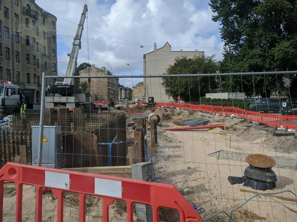 Salu tilta kompleksa 2.kārtas pārvada, tuneļa pārbūve un uzbrauktuves/nobrauktuves izbūve (Lāčplēša iela, Maskavas iela) - Road - construction photos