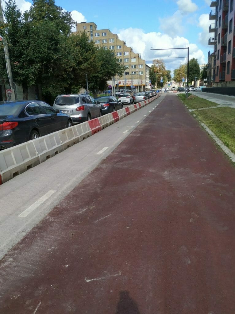 Algirdo g. dviračių takas (Algirdo g.) - Jalgrattatee, Tänav - ehituse fotod