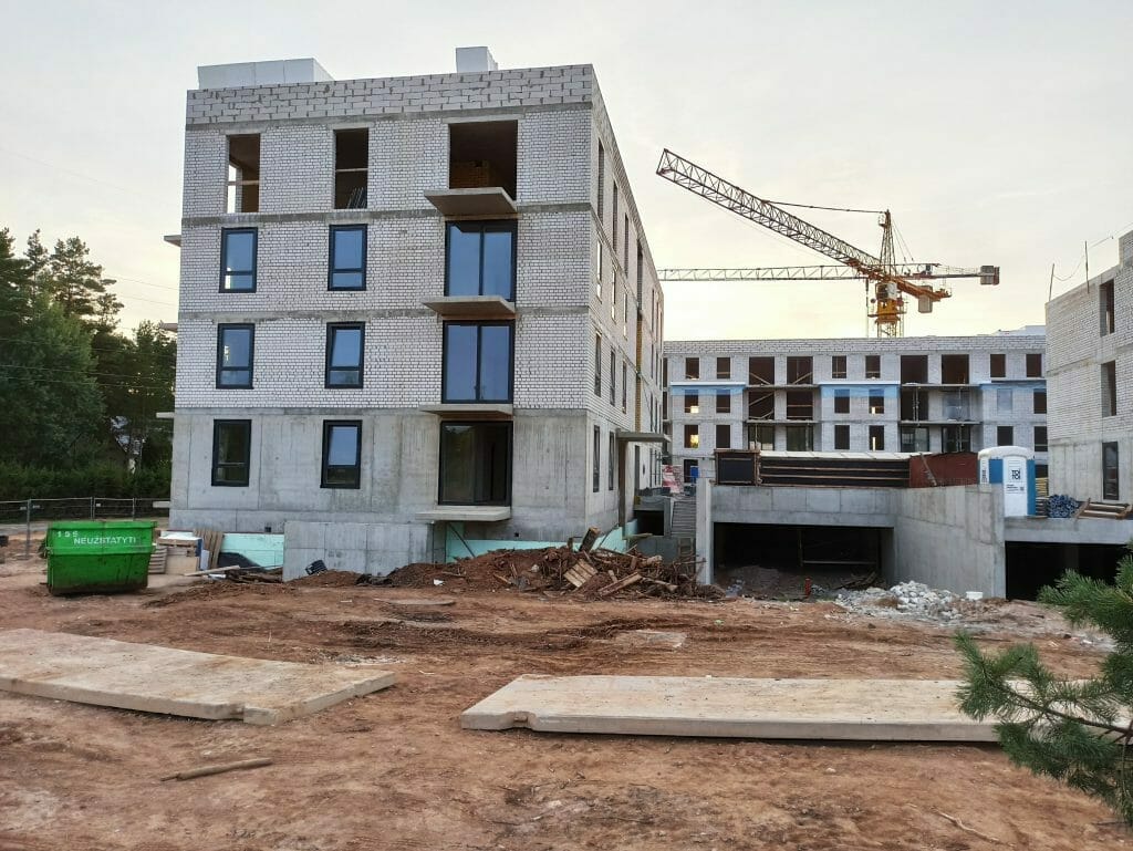 Lazdynėlių vingis 5-6 etapai (Žaibo g. 1, 3) - Multi apartment - construction photos