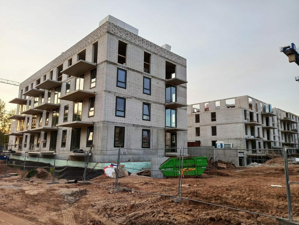 Lazdynėlių vingis 5-6 etapai (Žaibo g. 1, 3) - Multi apartment - construction photos