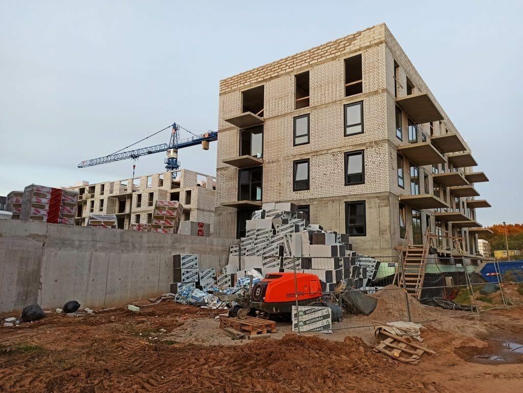 Lazdynėlių vingis 5-6 etapai (Žaibo g. 1, 3) - Multi apartment - construction photos