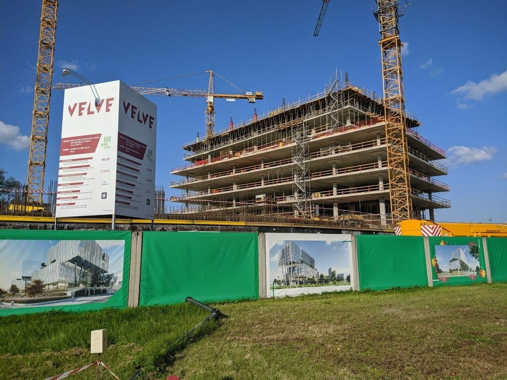 Verde 1. kārta - "A","B" ēkas (Roberta Hirša iela 1) - Office center - construction photos