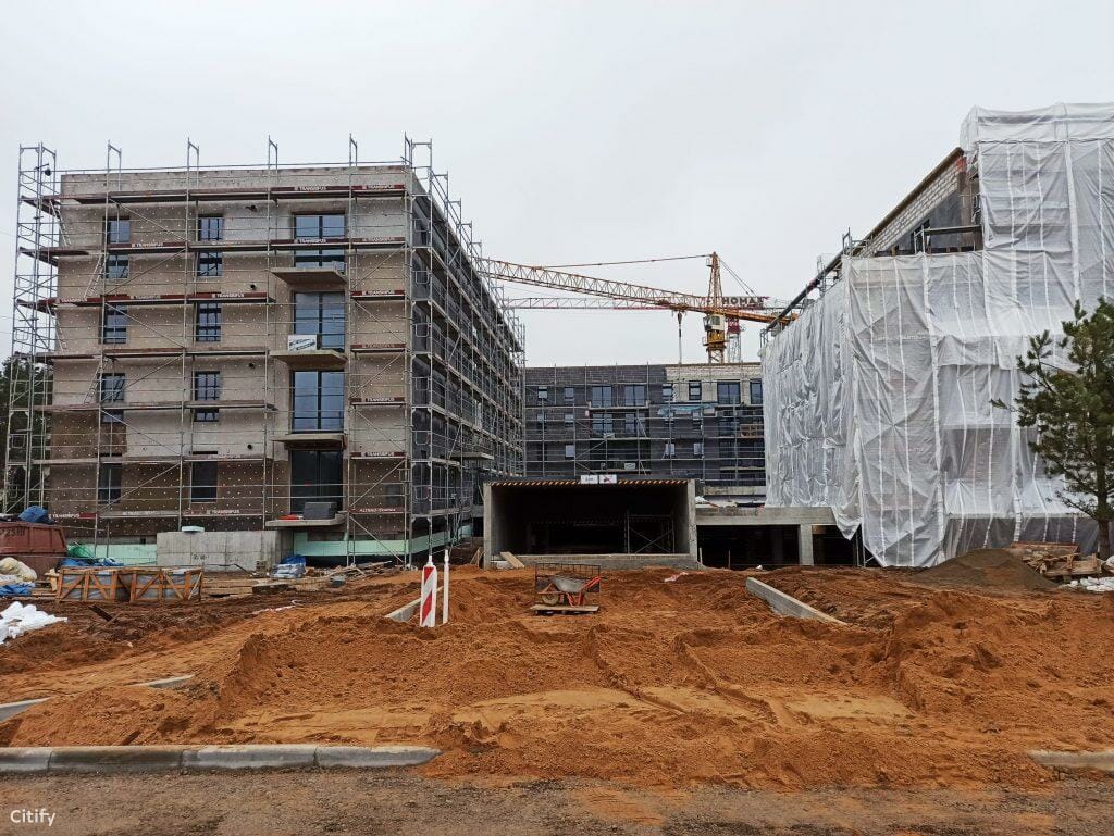 Lazdynėlių vingis 5-6 etapai (Žaibo g. 1, 3) - Multi apartment - construction photos