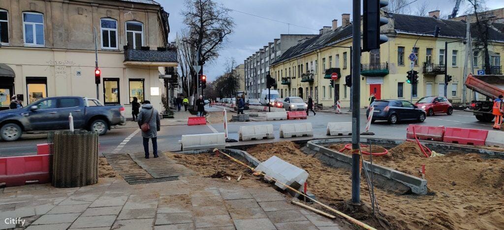 Algirdo g. dviračių takas (Algirdo g.) - Jalgrattatee, Tänav - ehituse fotod
