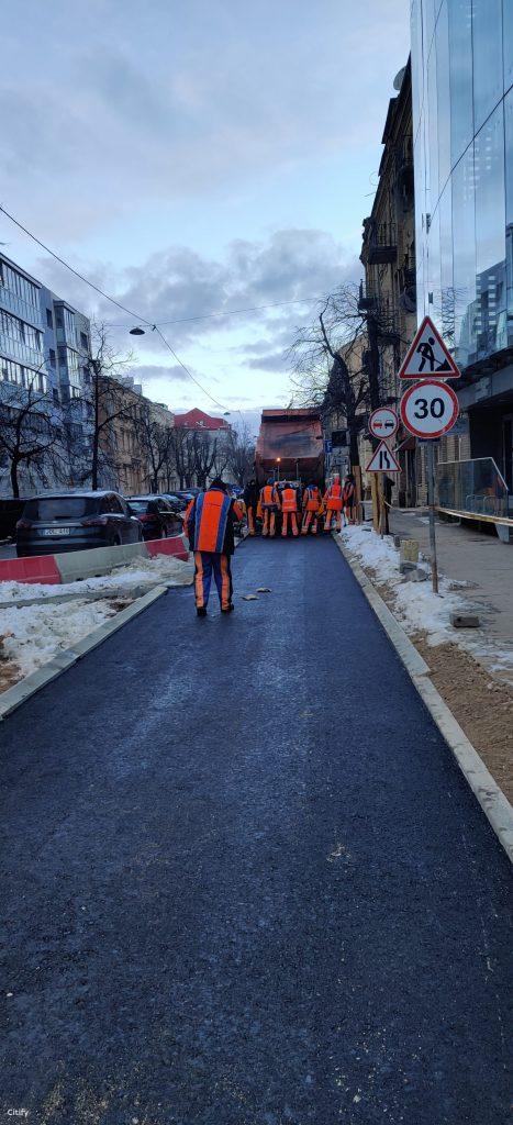 Algirdo g. dviračių takas (Algirdo g.) - Jalgrattatee, Tänav - ehituse fotod