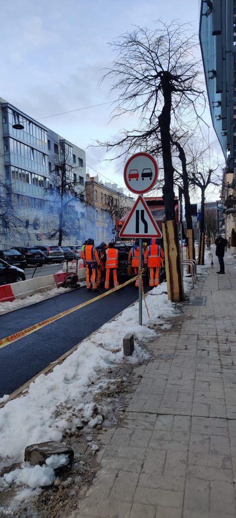 Algirdo g. dviračių takas (Algirdo g.) - Jalgrattatee, Tänav - ehituse fotod