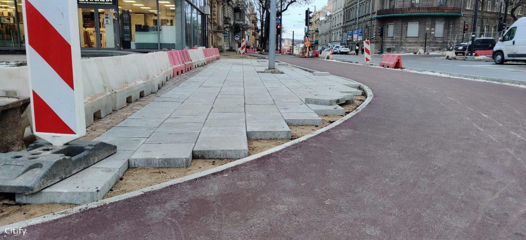 Algirdo g. dviračių takas (Algirdo g.) - Jalgrattatee, Tänav - ehituse fotod