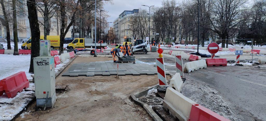 Algirdo g. dviračių takas (Algirdo g.) - Jalgrattatee, Tänav - ehituse fotod