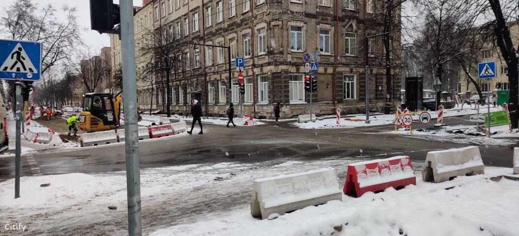 Algirdo g. dviračių takas (Algirdo g.) - Jalgrattatee, Tänav - ehituse fotod