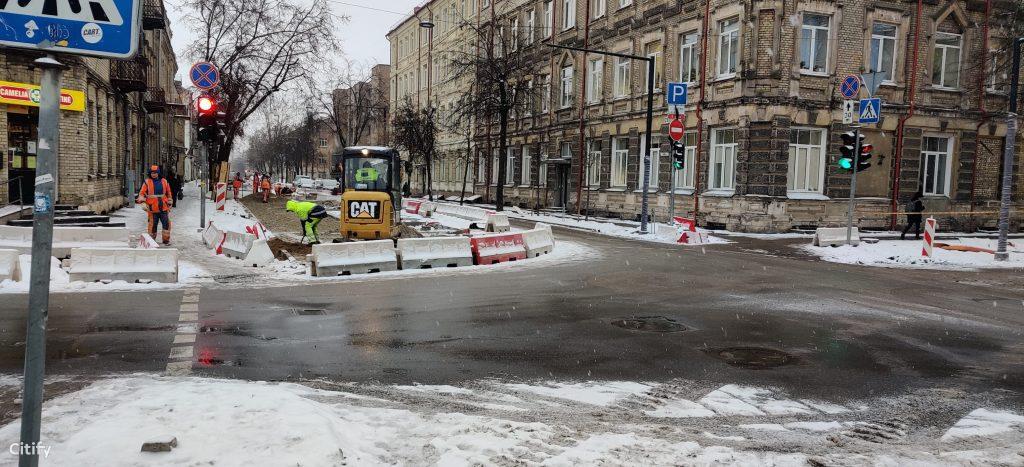Algirdo g. dviračių takas (Algirdo g.) - Jalgrattatee, Tänav - ehituse fotod