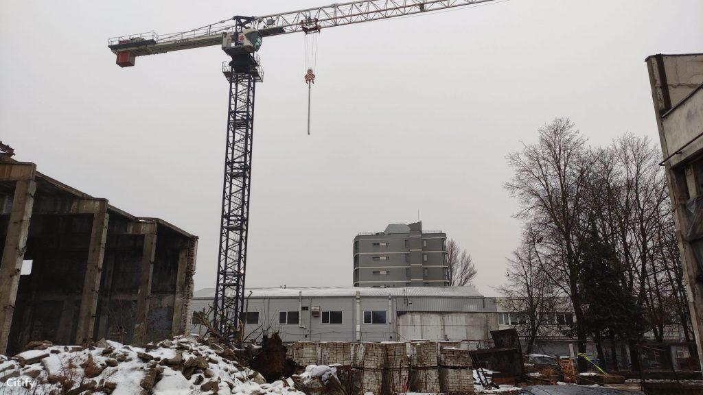 City Yard (Kareivių g. 2D) - Multi apartment - construction photos