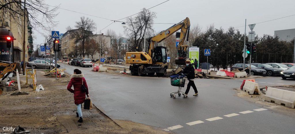 Ramaus eismo T. Ševčenkos g. (T. Ševčenkos g.) - Street - construction photos
