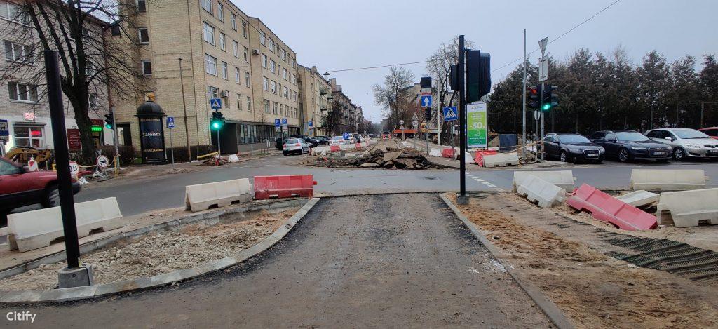 Algirdo g. dviračių takas (Algirdo g.) - Jalgrattatee, Tänav - ehituse fotod