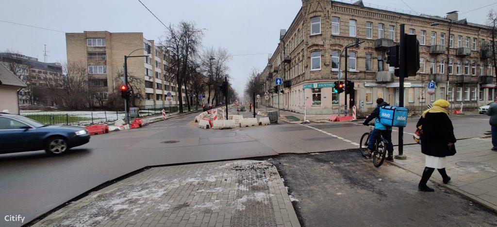 Algirdo g. dviračių takas (Algirdo g.) - Jalgrattatee, Tänav - ehituse fotod