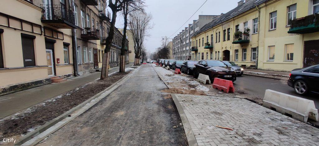 Algirdo g. dviračių takas (Algirdo g.) - Jalgrattatee, Tänav - ehituse fotod