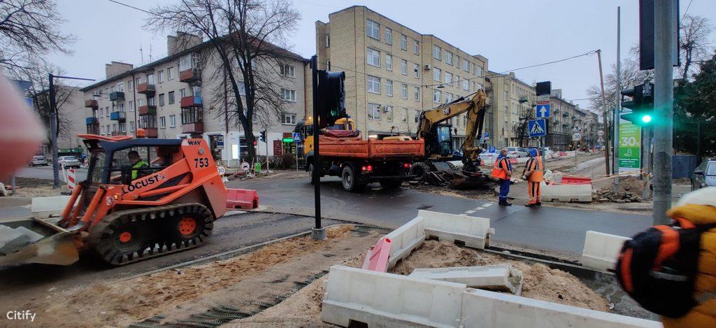 Ramaus eismo T. Ševčenkos g. (T. Ševčenkos g.) - Street - construction photos