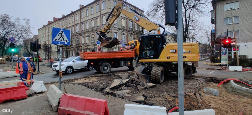 Ramaus eismo T. Ševčenkos g. (T. Ševčenkos g.) - Street - construction photos