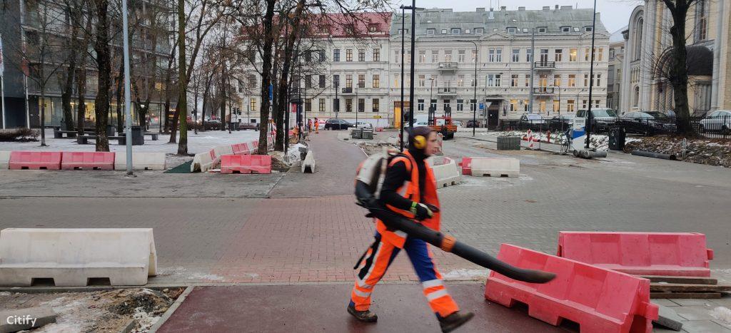 Algirdo g. dviračių takas (Algirdo g.) - Jalgrattatee, Tänav - ehituse fotod