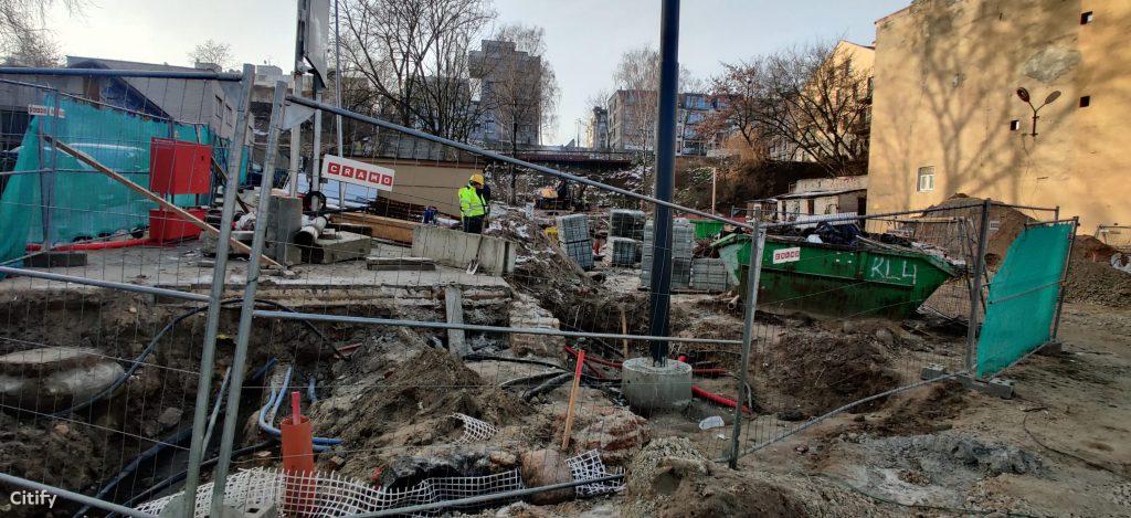 Vingrių šaltinių skveras (Vingrių g.) - Square - construction photos