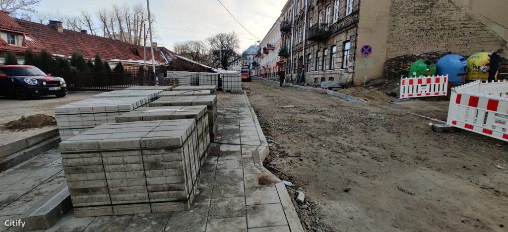 Vingrių šaltinių skveras (Vingrių g.) - Square - construction photos