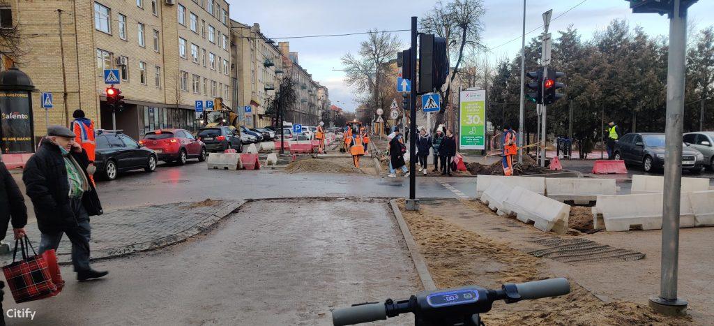 Ramaus eismo T. Ševčenkos g. (T. Ševčenkos g.) - Street - construction photos