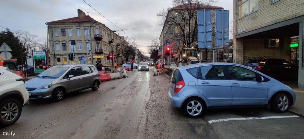 Algirdo g. dviračių takas (Algirdo g.) - Jalgrattatee, Tänav - ehituse fotod