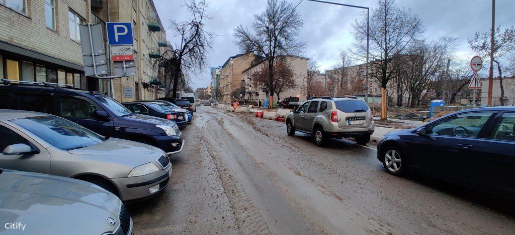 Algirdo g. dviračių takas (Algirdo g.) - Jalgrattatee, Tänav - ehituse fotod
