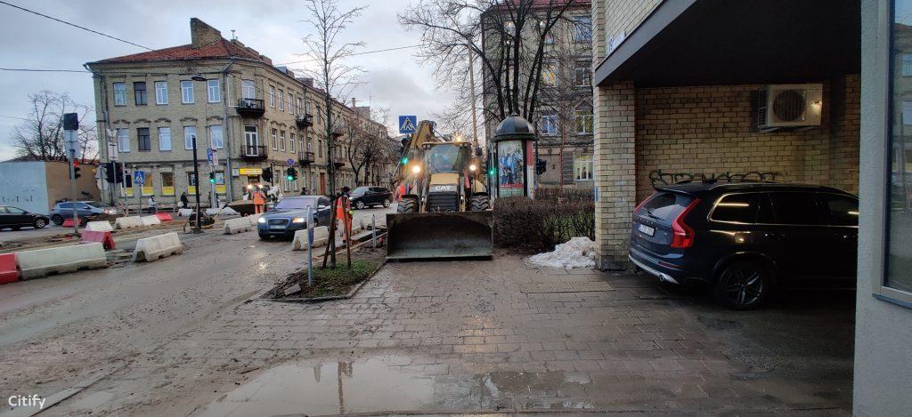 Algirdo g. dviračių takas (Algirdo g.) - Jalgrattatee, Tänav - ehituse fotod