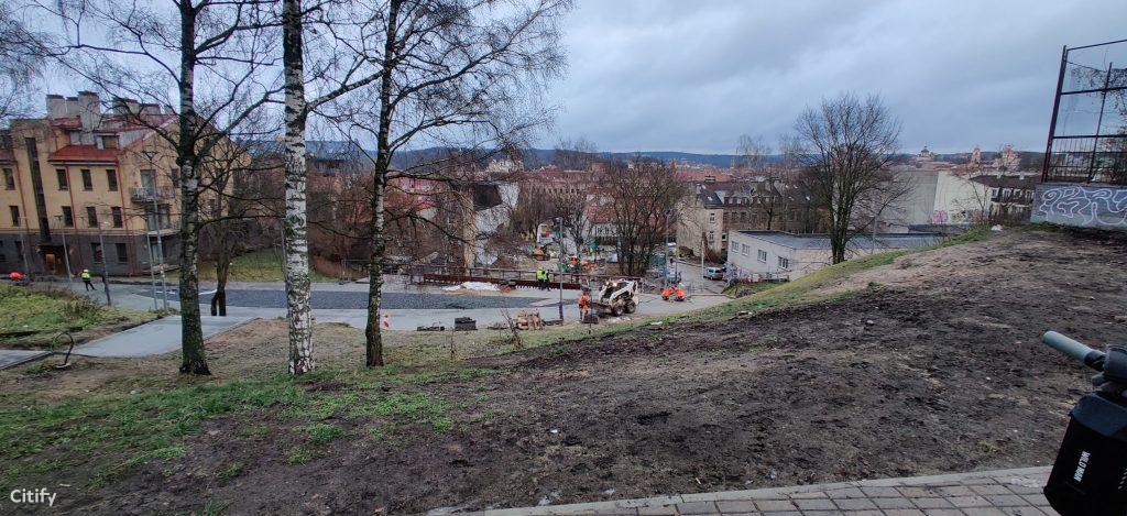 Vingrių šaltinių skveras (Vingrių g.) - Square - construction photos