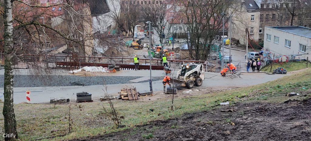 Vingrių šaltinių skveras (Vingrių g.) - Square - construction photos