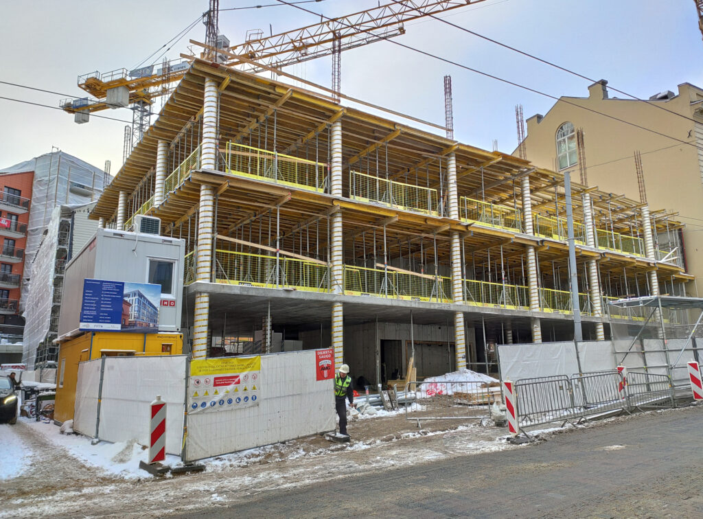 Lietuvos draudimo administracinis B10 (J. Basanavičiaus g. 10) - Multi apartment, Office center - construction photos