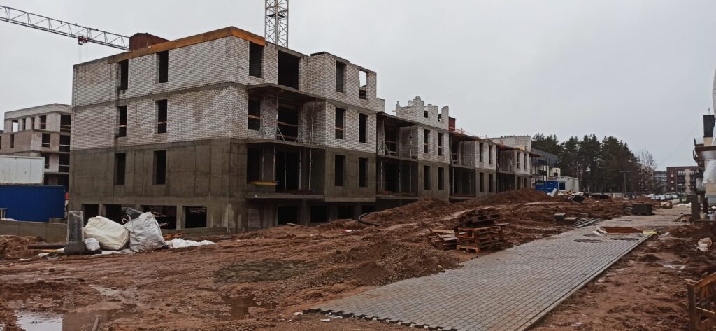 Lazdynėlių vingis 7-8 etapai (Žaibo g. 5, 7) - Multi apartment - construction photos