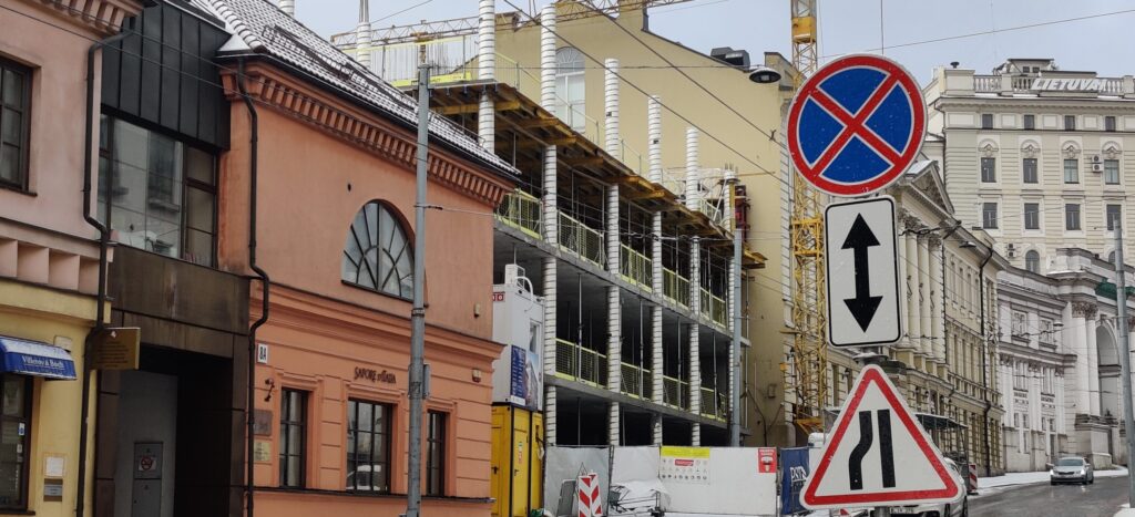 Lietuvos draudimo administracinis B10 (J. Basanavičiaus g. 10) - Multi apartment, Office center - construction photos