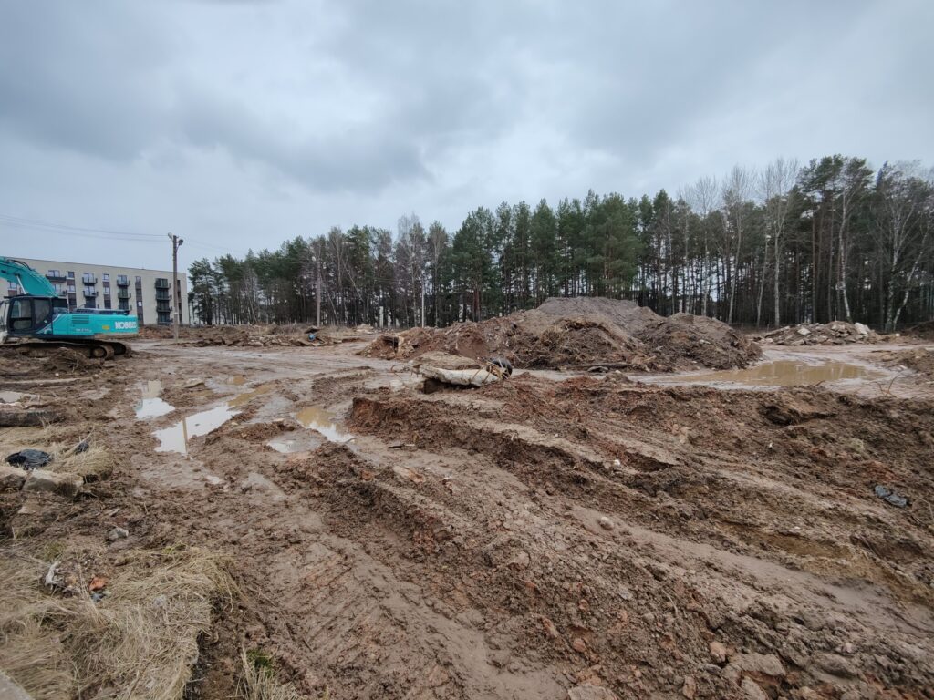 Pušų parkas (Lietaus g. 7) - Daudzdzīvokļu nams - būvdarbu attēli