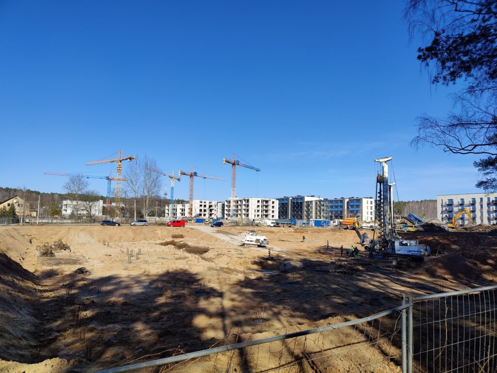 Pušų parkas (Lietaus g. 7) - Daudzdzīvokļu nams - būvdarbu attēli