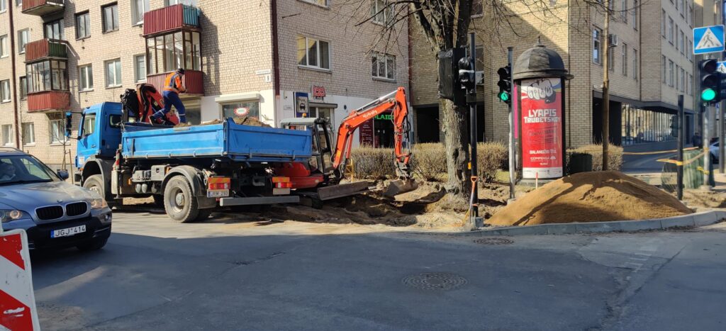 Algirdo g. dviračių takas (Algirdo g.) - Jalgrattatee, Tänav - ehituse fotod
