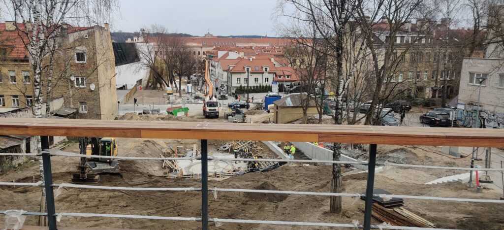Vingrių šaltinių skveras (Vingrių g.) - Square - construction photos