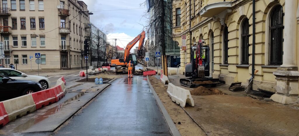Algirdo g. dviračių takas (Algirdo g.) - Jalgrattatee, Tänav - ehituse fotod