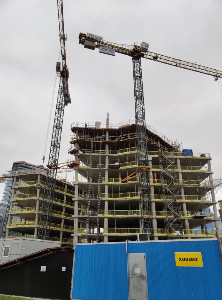 Artery (Konstitucijos pr. 18B) - Biroju centrs - būvdarbu attēli