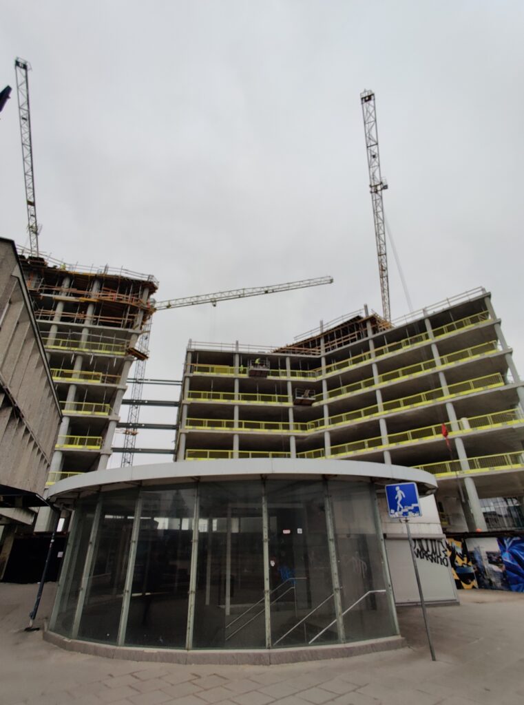 Artery (Konstitucijos pr. 18B) - Biroju centrs - būvdarbu attēli