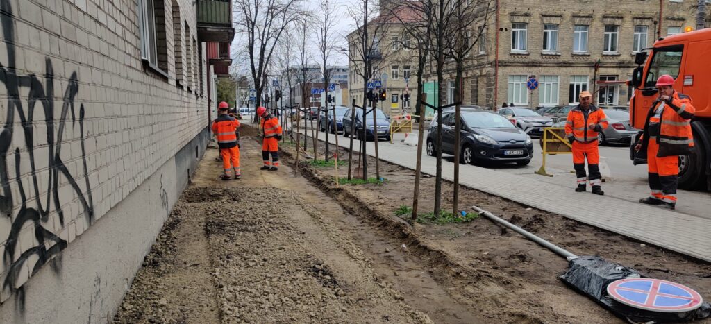 Ramaus eismo T. Ševčenkos g. (T. Ševčenkos g.) - Street - construction photos