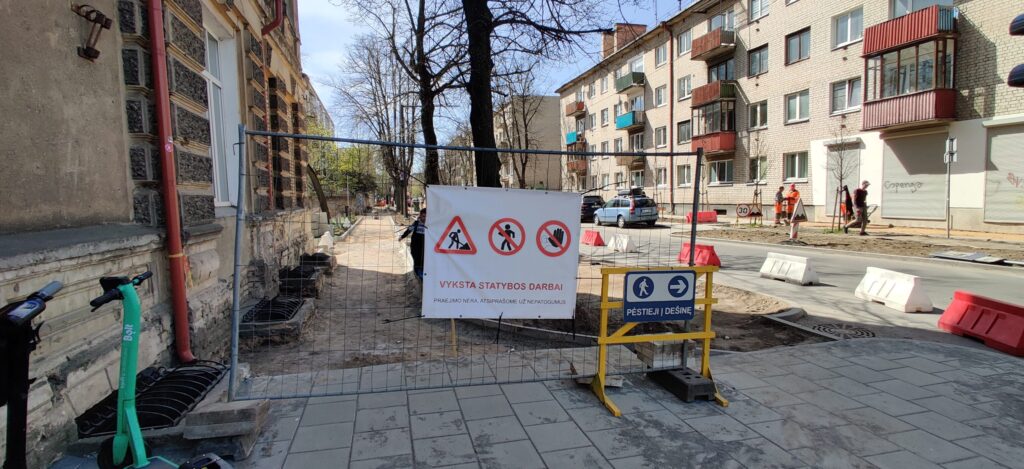 Ramaus eismo T. Ševčenkos g. (T. Ševčenkos g.) - Street - construction photos