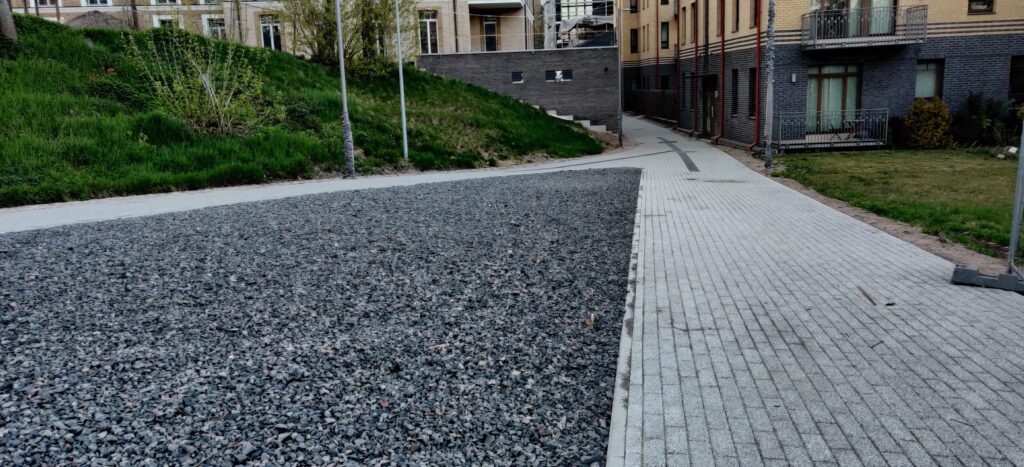 Vingrių šaltinių skveras (Vingrių g.) - Square - construction photos