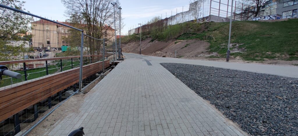 Vingrių šaltinių skveras (Vingrių g.) - Square - construction photos