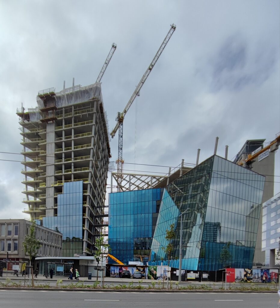 Artery (Konstitucijos pr. 18B) - Biroju centrs - būvdarbu attēli