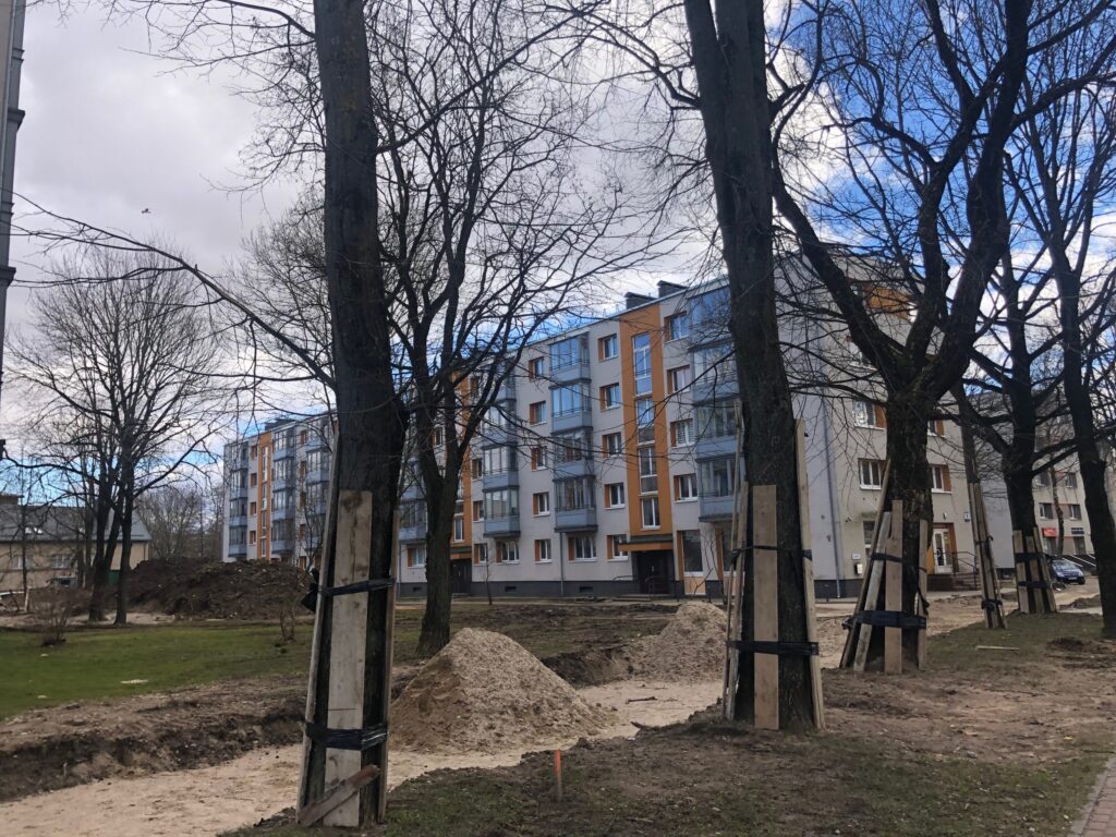 Rumpiškių kvartalas (III teritorija) (Taikos pr.,Rumpiškės g., Sausio 15-osios g.) - Pedestrian path - construction photos