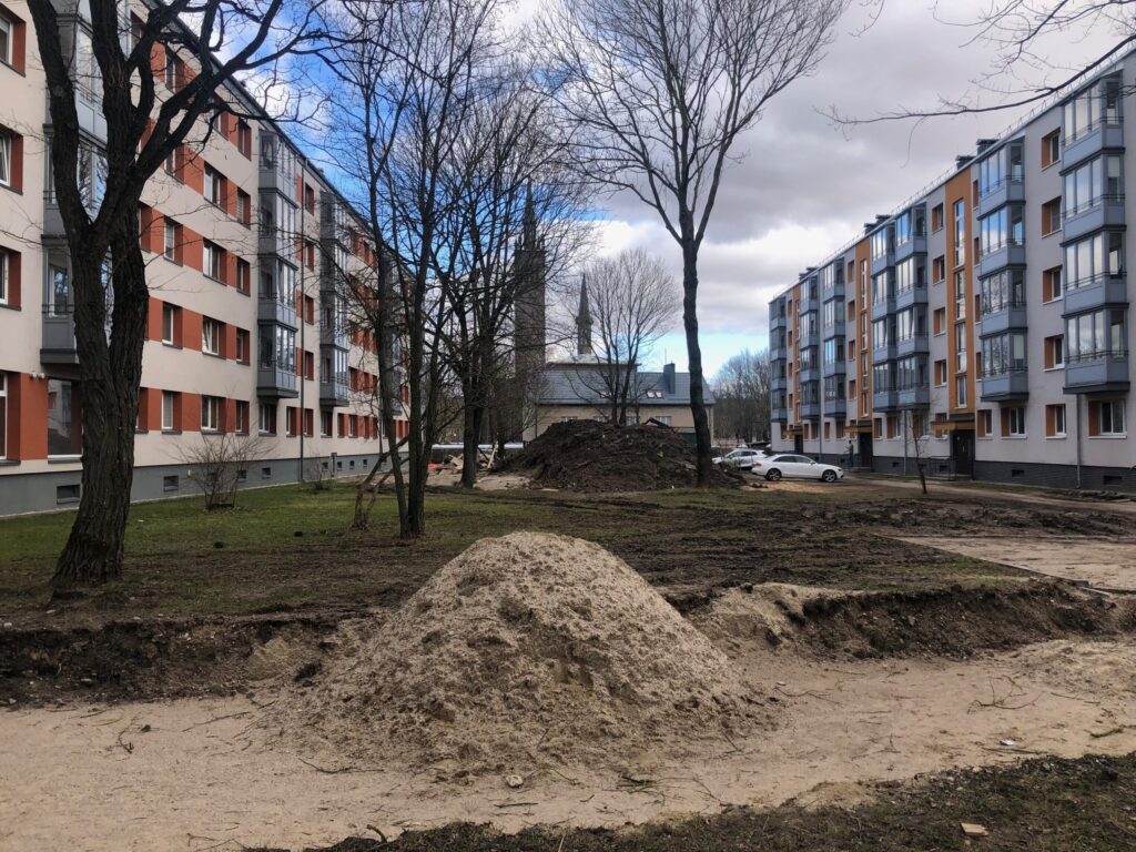 Rumpiškių kvartalas (III teritorija) (Taikos pr.,Rumpiškės g., Sausio 15-osios g.) - Pedestrian path - construction photos