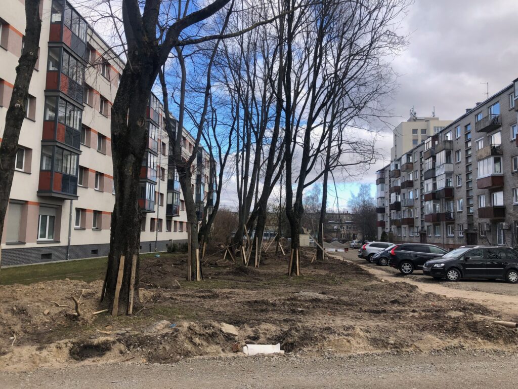 Rumpiškių kvartalas (III teritorija) (Taikos pr.,Rumpiškės g., Sausio 15-osios g.) - Pedestrian path - construction photos