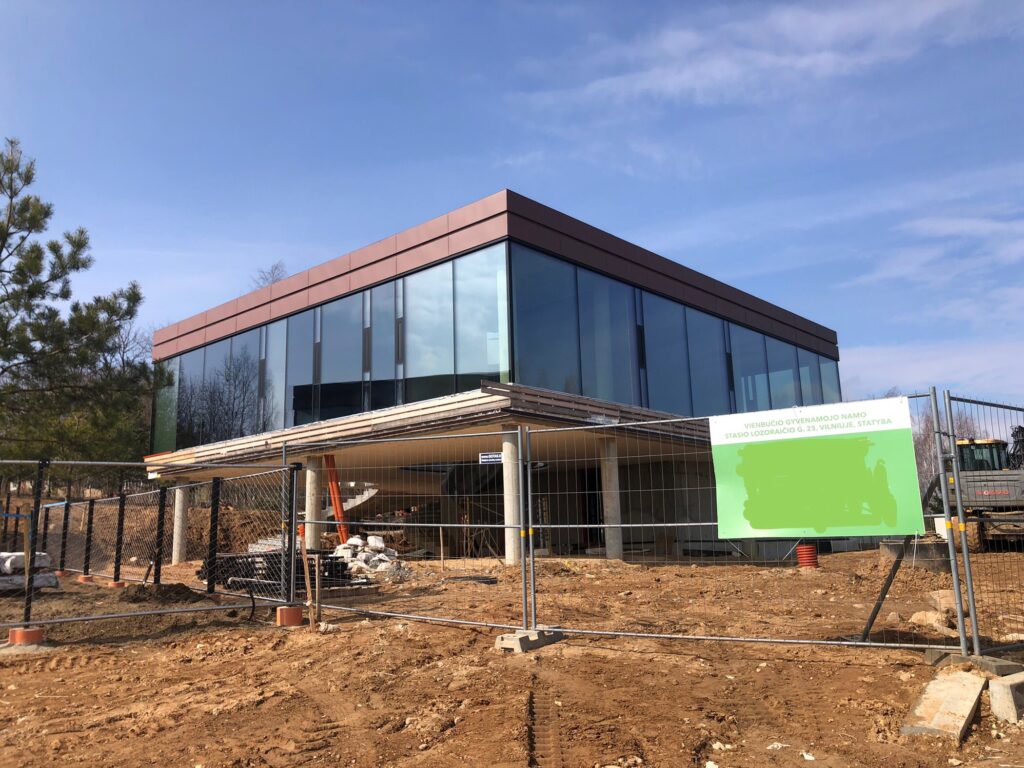 Ro16 (S. Lozoraičio g. 17A, 15C, 15B, 15, 23, 25, 25B, 25D) - Private house community - construction photos