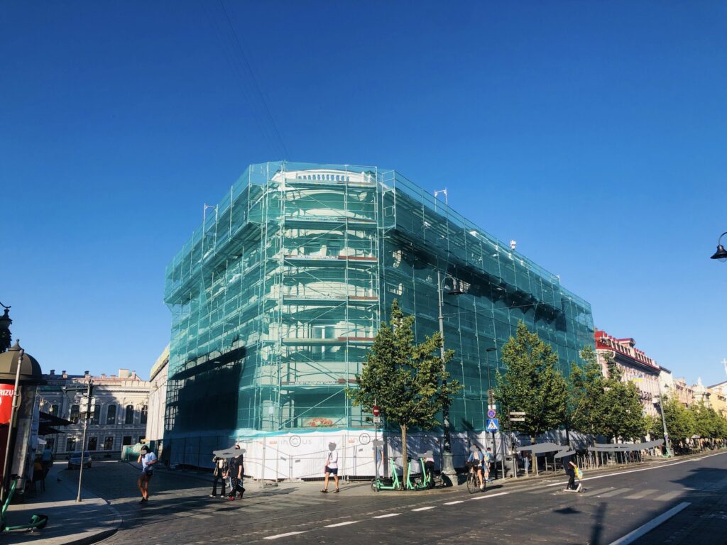 ISM universitetas (buv. Centrinis paštas) (Gedimino pr. 7) - Higher education - construction photos